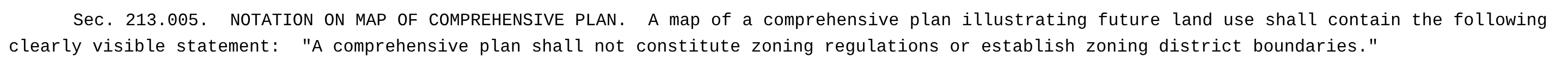 File:Texas local government code 213005 comprehensive plan not zoning.png