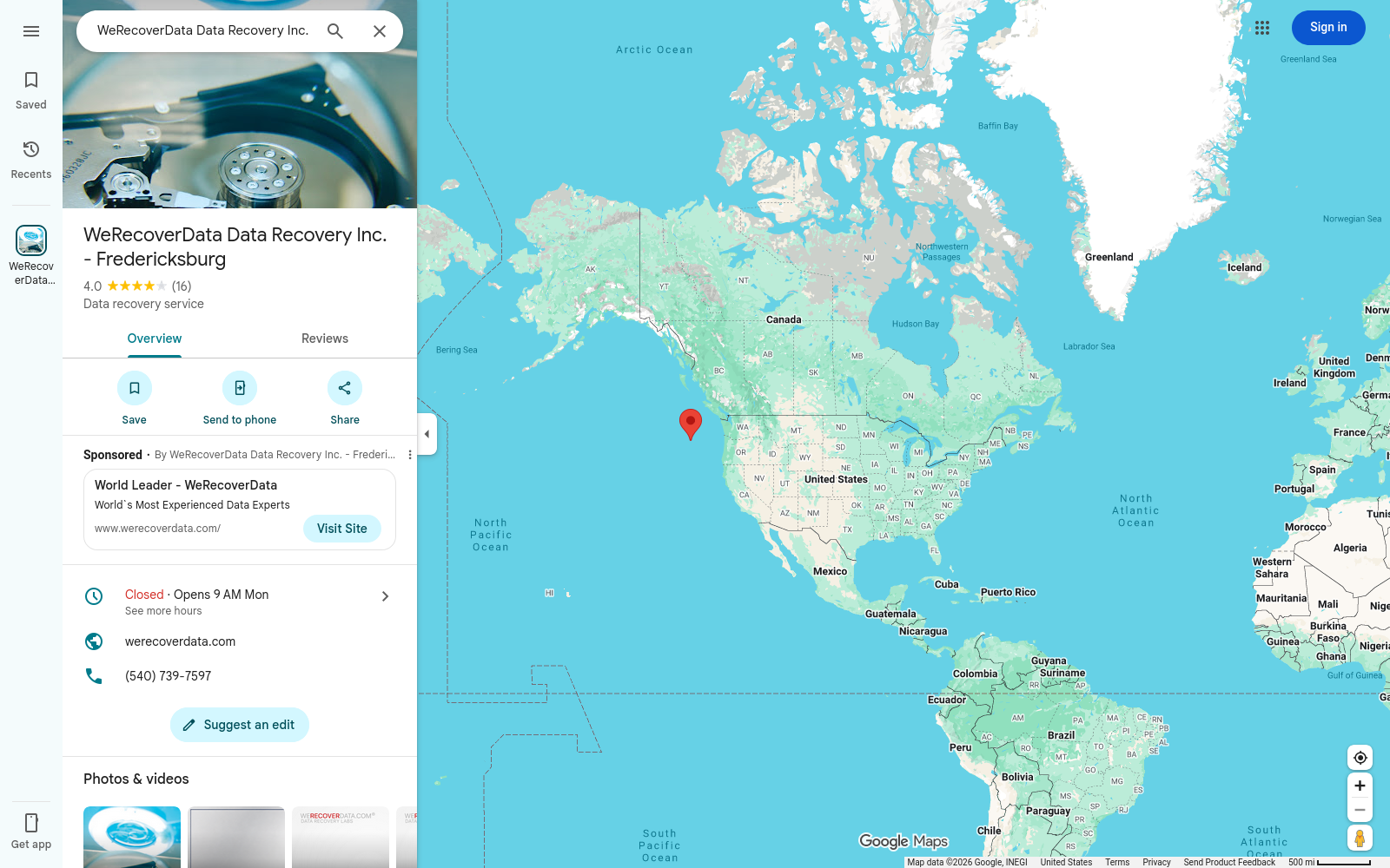File:WeRecoverData-Fredericksburg-maps-listing-ocean-pin-2026-07-26.png