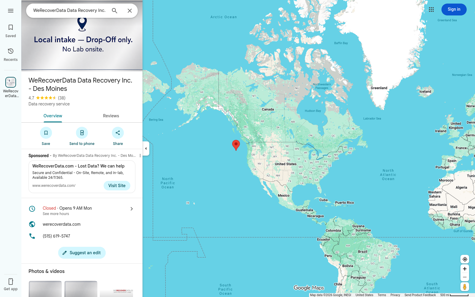 File:WeRecoverData-Des-Moines-maps-listing-ocean-pin-2026-07-26.png