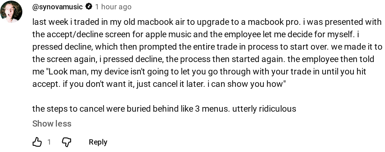 File:Apple Store trials YouTube comment synovamusic full.png