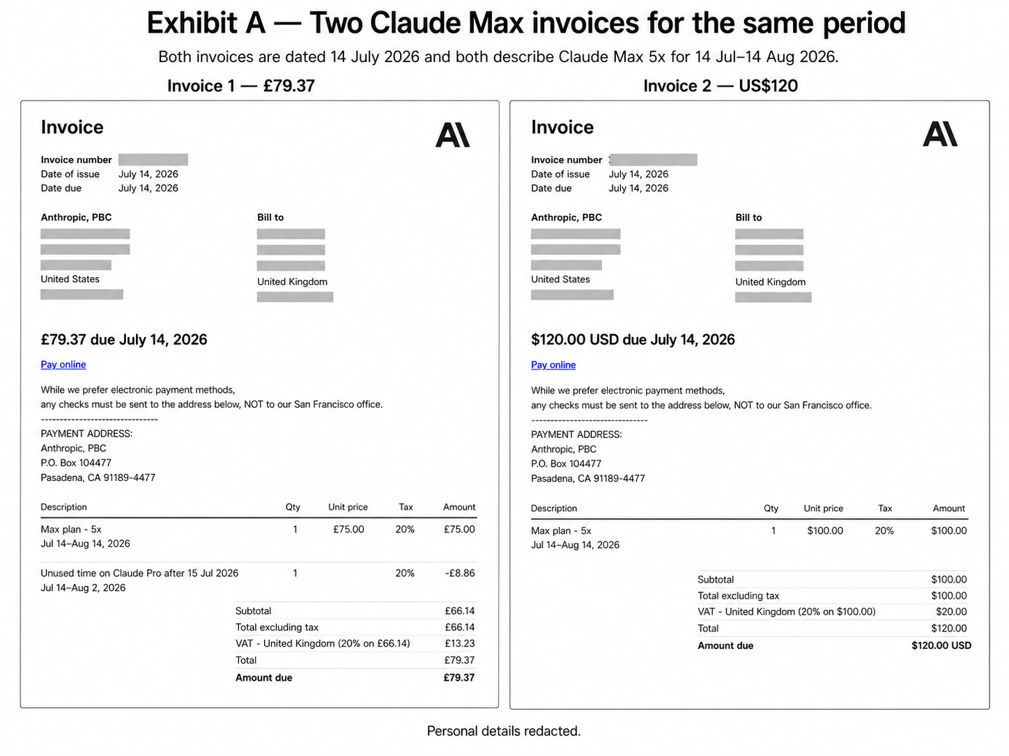 File:Anthropic Claude Max duplicate invoices July 2026.png
