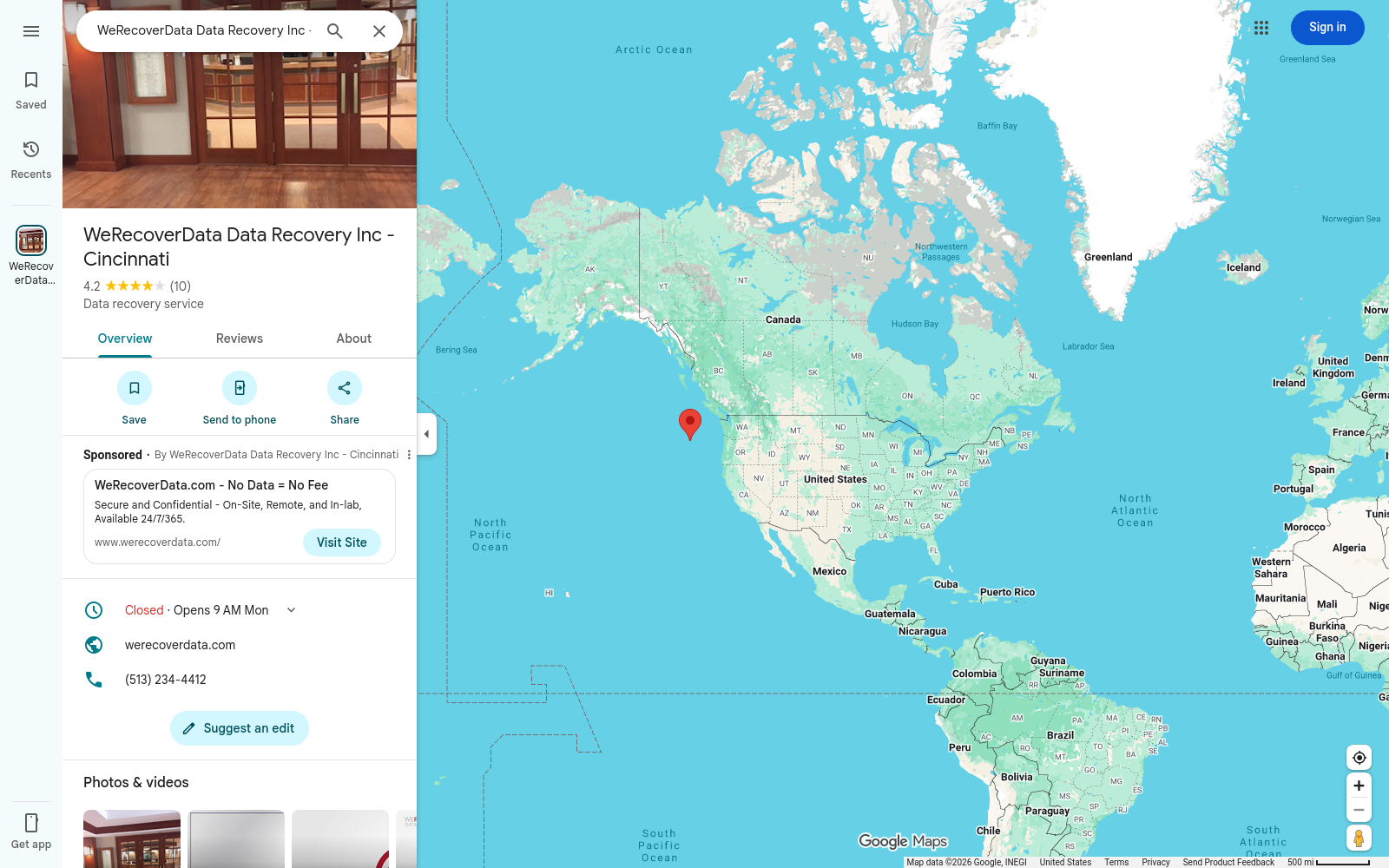 File:WeRecoverData-Cincinnati-maps-listing-ocean-pin-2026-07-26.png