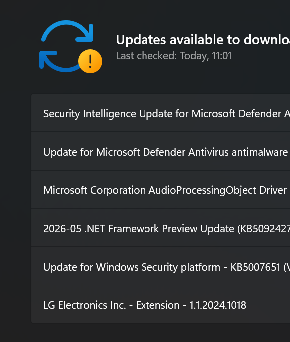 File:Microsoft bundling LG update under important updates.png