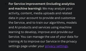 Canva privacy policy AI training section.jpg