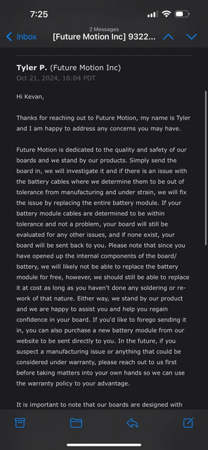 Future Motion response to customer 1.webp