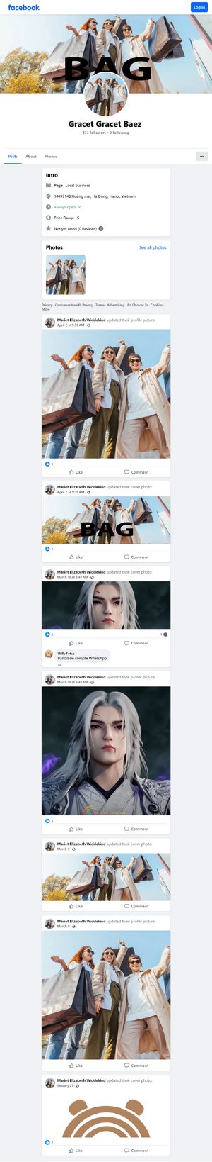 Gracet Gracet Baez Hà Đông Facebook page.png