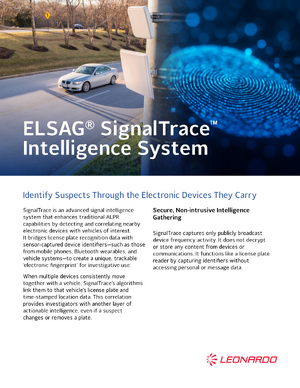 Leonardo ELSAG SignalTrace product sheet electronic fingerprint.png