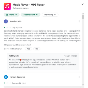 Muzio Player Google Play review - Jonathan Mills.png
