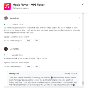 Muzio Player Google Play review - Justin Pruitt.png