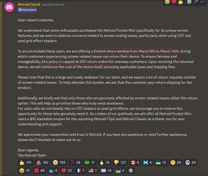 They gave customers 6 DAYS to request a refund - Only the FIRST 200 requests will be processed - All taxes and shipping costs are still for the customer - The website DOES NOT mention this hardware flaw for future buyers - The price of the product hasn't changed