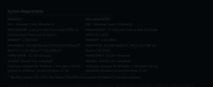 The current Steam page for Rocksmith 2014 Learn and Play lists "Windows Vista, Windows 8" as the only operating system, with no macOS tab.[5]