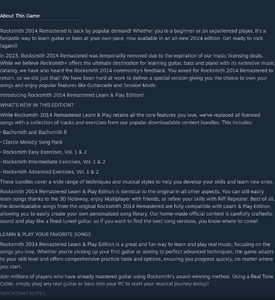 The Rocksmith 2014 Steam description states the title was "temporarily removed due to the expiration of our music licensing deals" and that Ubisoft replaced all licensed songs.[5]