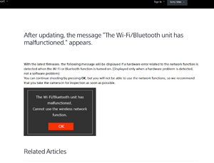 Sony Wi-Fi Bluetooth unit malfunction support article 00342252.png