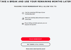 Step 3 of the Whoop subscription cancellation process